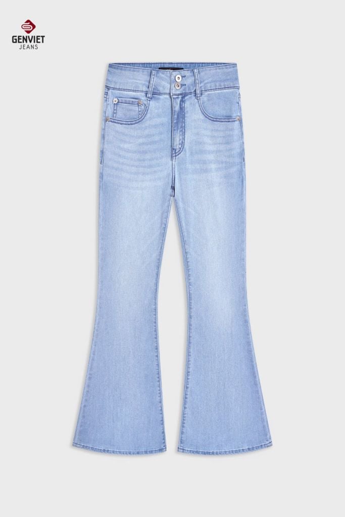 Quần Dài Jeans Nữ Ống Vảy