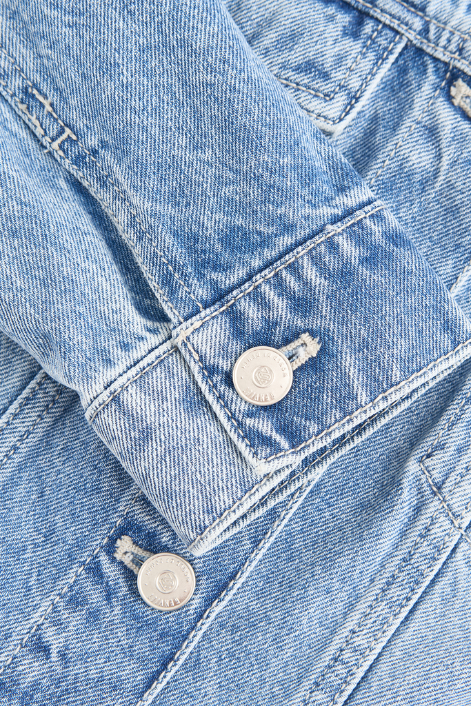 Áo Khoác Jeans Nữ 1 Lớp Croptop