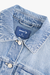 Áo Khoác Jeans Nữ 1 Lớp Croptop
