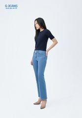 Quần Jeans Nữ Suông Vảy