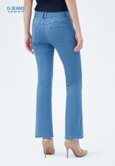 Quần Jeans Nữ Suông Vảy