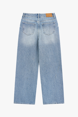 Quần Dài Jeans Nữ Suông Vừa