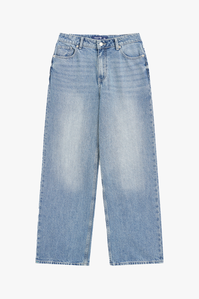 Quần Dài Jeans Nữ Suông Vừa