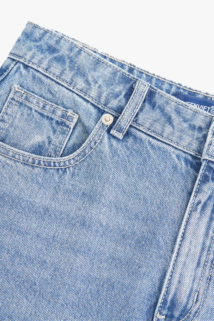 Quần Dài Jeans Nữ Suông Vừa