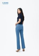 Quần Jeans Nữ Suông Vảy