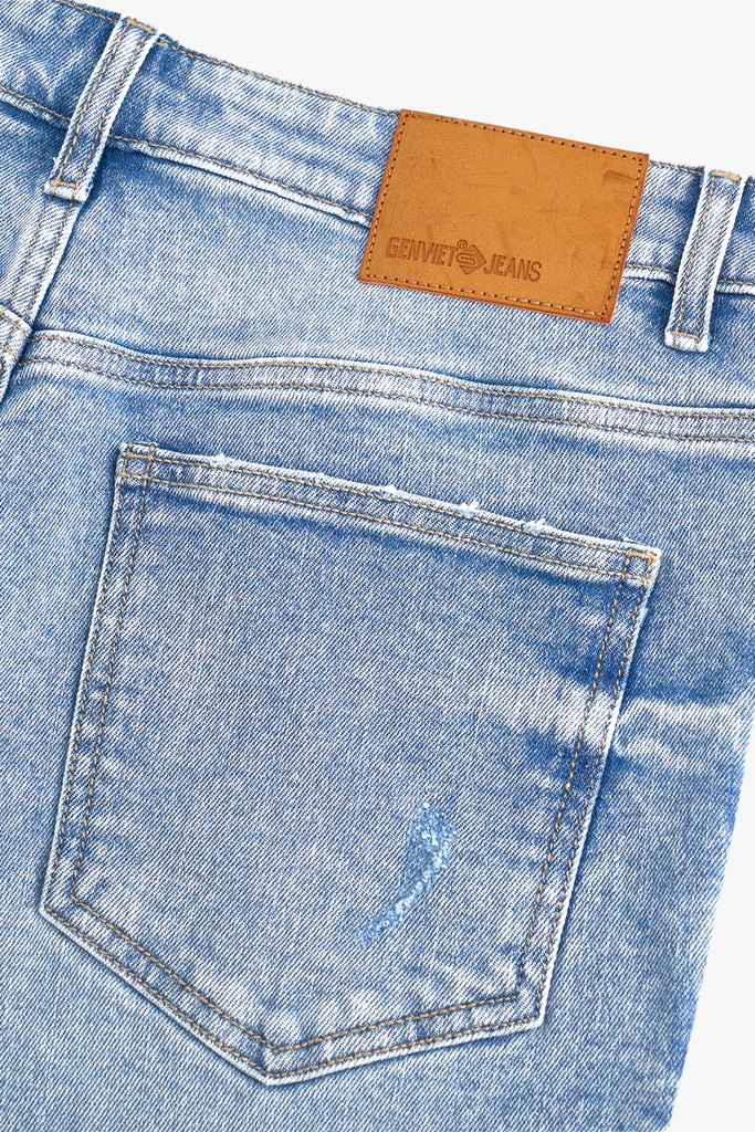 Quần Jean Nam Form Col Đứng - Vải Jeans Chéo Bền Chắc