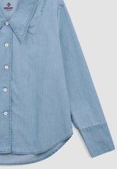 Áo Sơ Mi Jeans Dài Tay Nữ