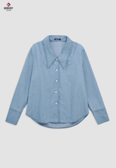 Áo Sơ Mi Jeans Dài Tay Nữ
