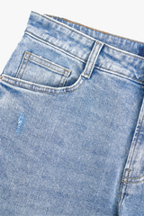 Quần Jean Nam Form Col Đứng - Vải Jeans Chéo Bền Chắc