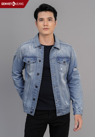 Áo Khoác Jeans 1 Lớp Nam