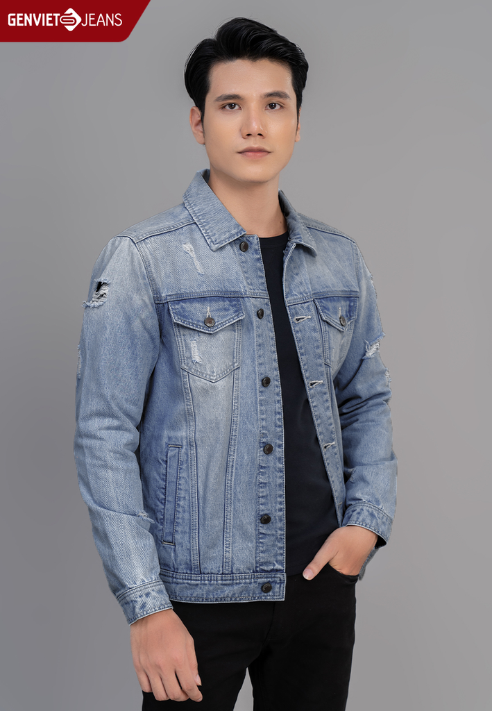Áo Khoác Jeans 1 Lớp Nam