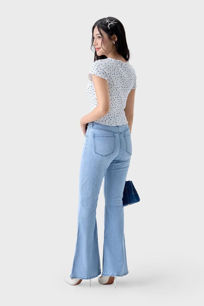 Áo Thun Nữ Cộc Tay Croptop - Thun Gân Co Giãn, Nhẹ Nhàng Vintage