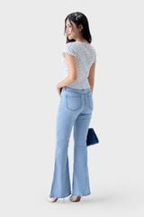 Áo Thun Nữ Cộc Tay Croptop - Thun Gân Co Giãn, Nhẹ Nhàng Vintage