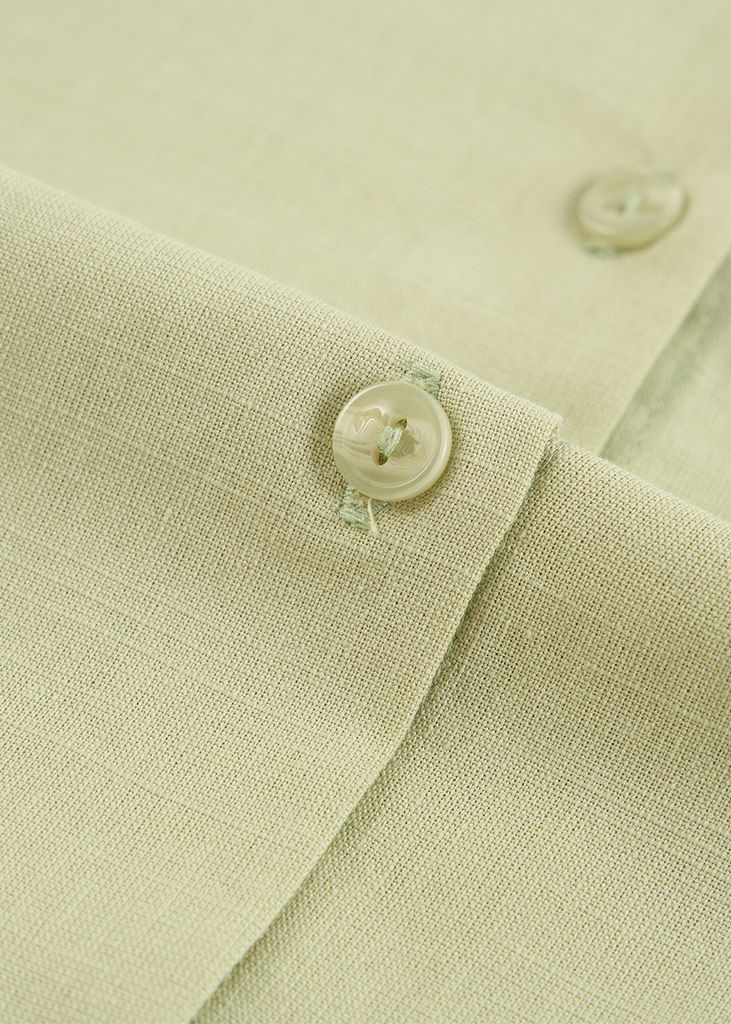 Áo Sơ Mi Nữ Croptop Cộc Tay - Chất Vải Thô Trẻ Trung Năng Động