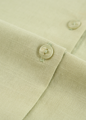 Áo Sơ Mi Nữ Croptop Cộc Tay - Chất Vải Thô Trẻ Trung Năng Động