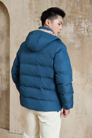 Áo Phao 3 Lớp Chần Bông Có Mũ Tháo Rời - Tay Bo Chun, Ấm Áp