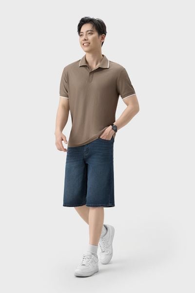 Set Polo Denim Năng Động - mặt sau