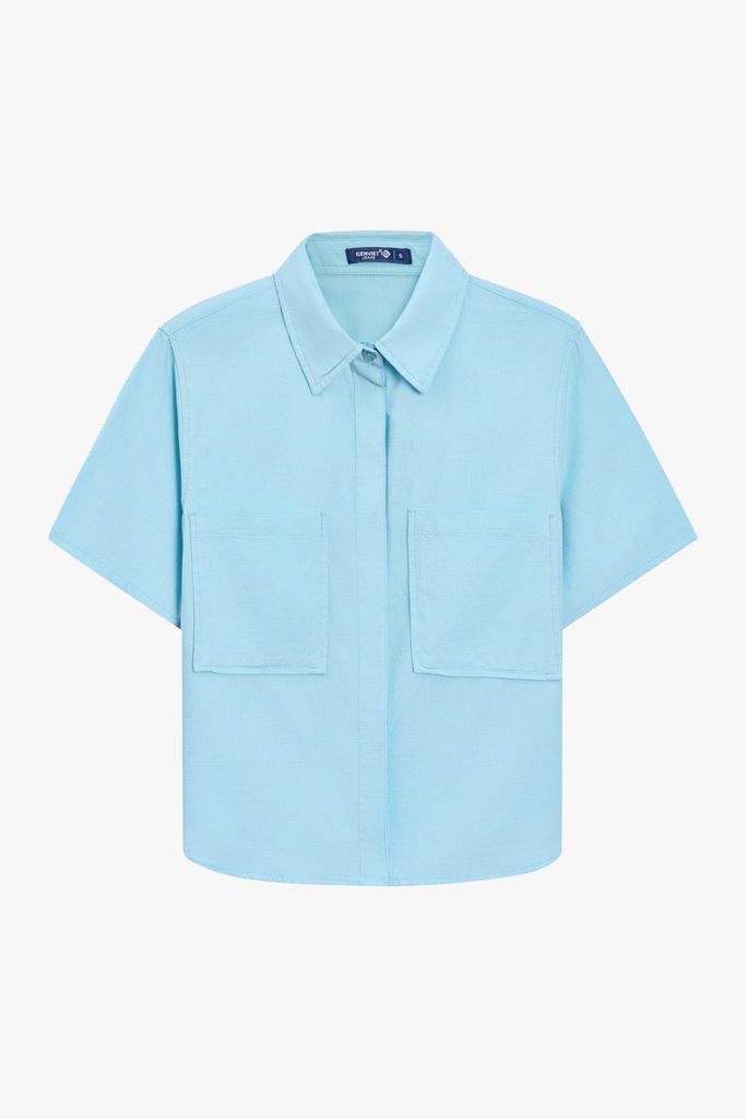 Áo Sơmi Cộc Tay Nữ Croptop