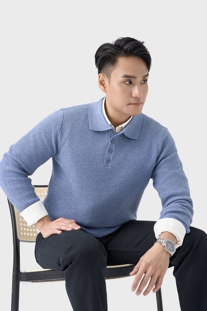 Áo Polo Len Lông Cừu – Dệt Mịn Cao Cấp
