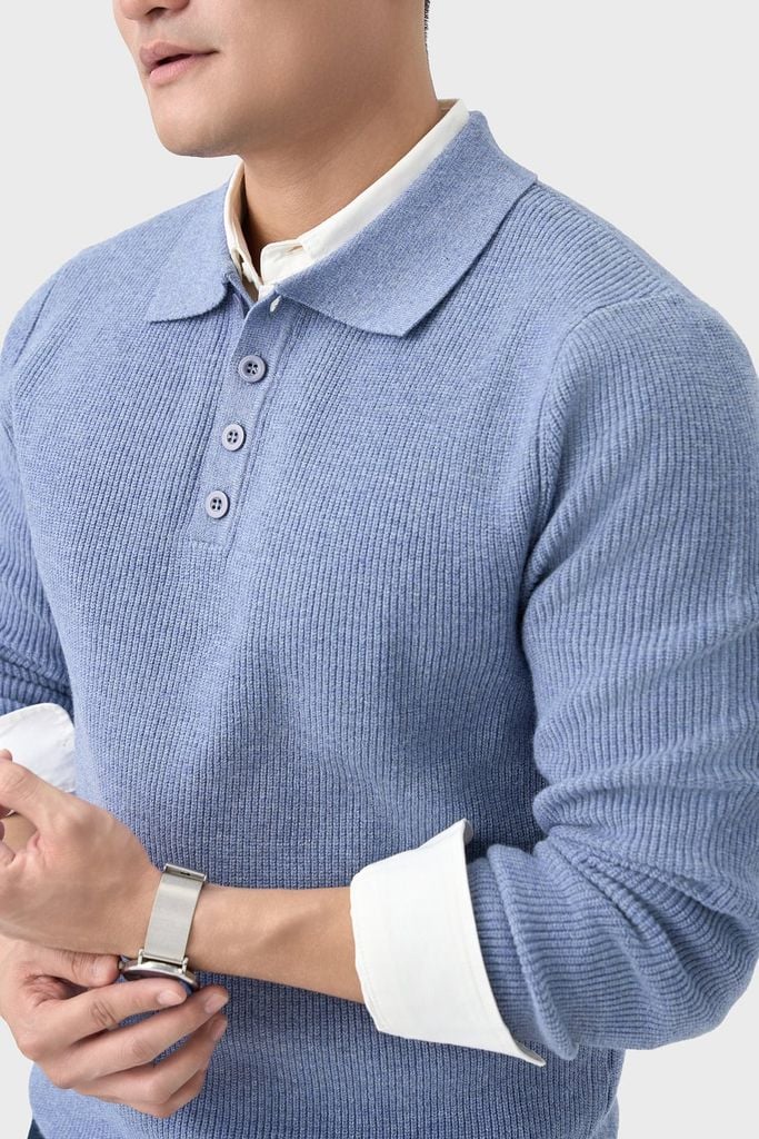 Áo Polo Len Lông Cừu – Dệt Mịn Cao Cấp