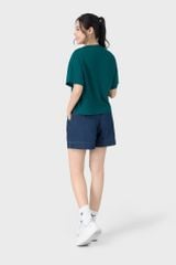Áo Phông Nữ Form Rộng Cổ Tròn - Gấu Xẻ Tà Nhẹ Nhàng Thoải Mái