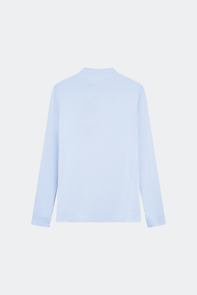 Áo Thun Cổ Lọ Nữ Dài Tay Slim-Fit Thun Dệt Đôi Cao Cấp - Co Giãn 4 Chiều Giữ Ấm Êm Ái