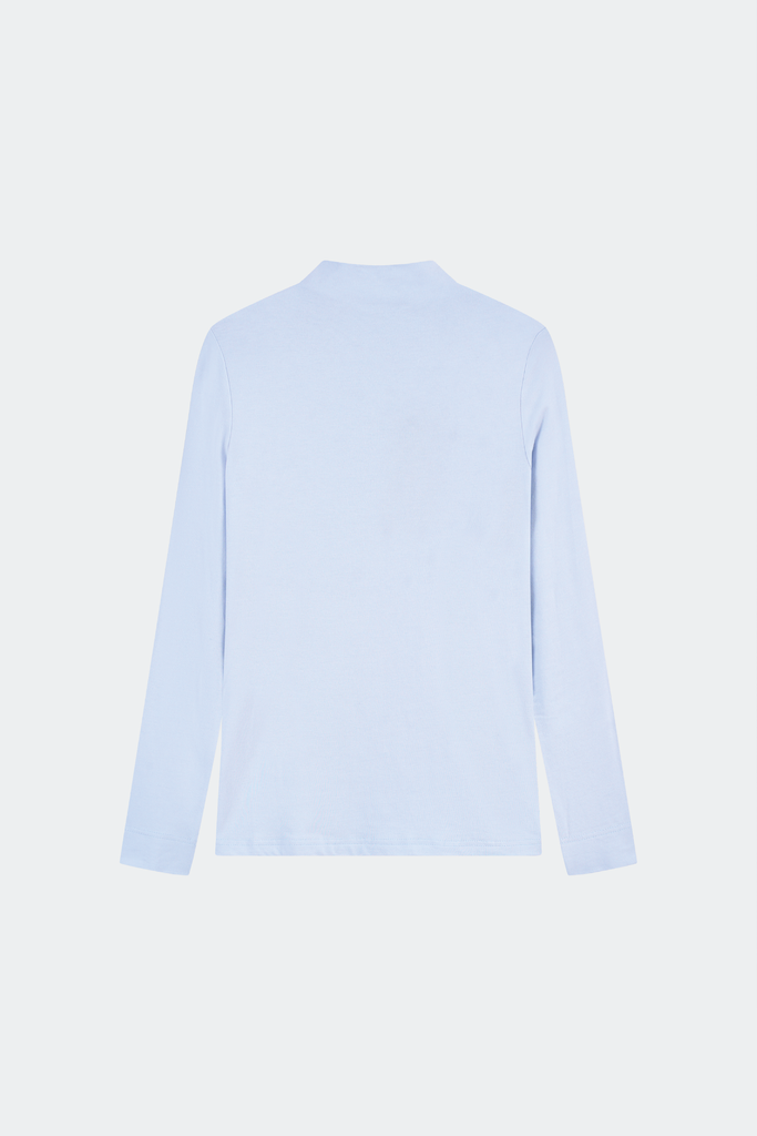 Áo Thun Cổ Lọ Nữ Dài Tay Slim-Fit Thun Dệt Đôi Cao Cấp - Co Giãn 4 Chiều Giữ Ấm Êm Ái