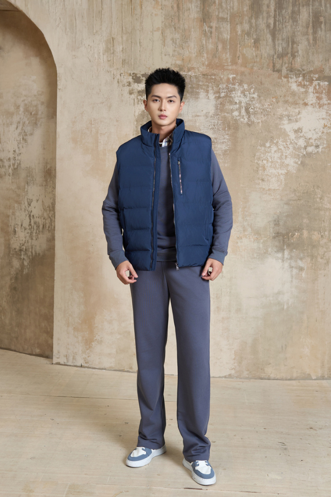 Áo Phao Gile 3 Lớp Chần Bông - Cổ Cao Cản Gió, Giữ Ấm Tốt