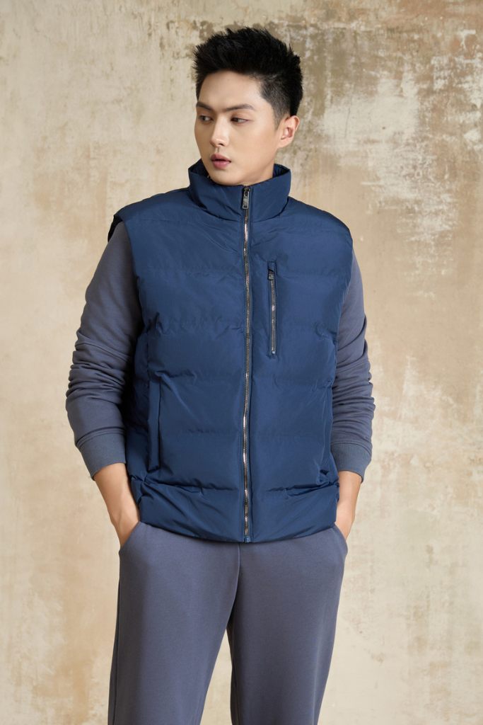 Áo Phao Gile 3 Lớp Chần Bông - Cổ Cao Cản Gió, Giữ Ấm Tốt