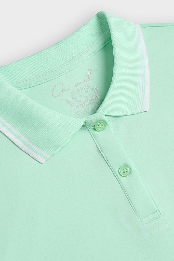 Áo Polo Cộc Tay Nữ Suông Vừa