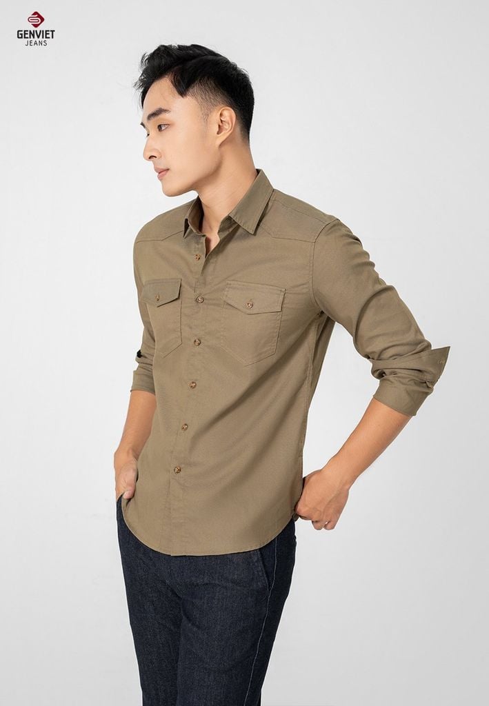 Áo Sơ Mi Dài Tay Nam T3121C8421