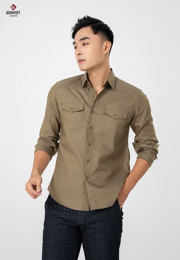 Áo Sơ Mi Dài Tay Nam T3121C8421
