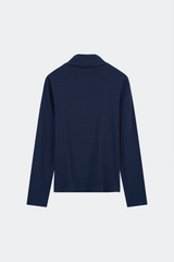 Áo Thun Cổ Lọ Nữ Dài Tay Slim-Fit Thun Dệt Đôi Cao Cấp - Co Giãn 4 Chiều Giữ Ấm Êm Ái