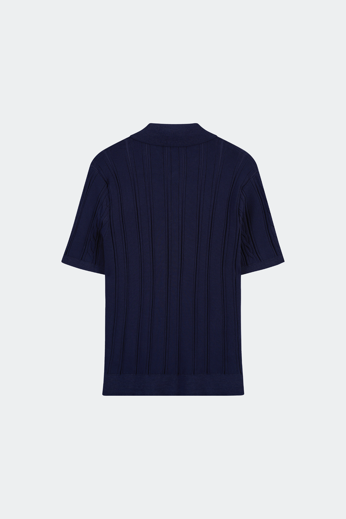 Áo Polo Dệt Kim Nam Suông Vừa Len Sợi Dệt Knit Cao Cấp - Thiết Kế Vặn Thừng Tinh Xảo Lịch Lãm