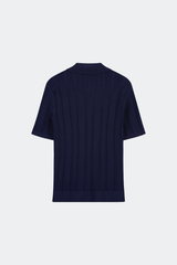 Áo Polo Dệt Kim Nam Suông Vừa Len Sợi Dệt Knit Cao Cấp - Thiết Kế Vặn Thừng Tinh Xảo Lịch Lãm