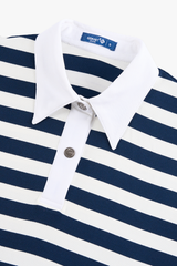 Áo Polo Croptop Kẻ Sọc Năng Động - Thiết Kế Cổ Phối Màu Thanh Lịch