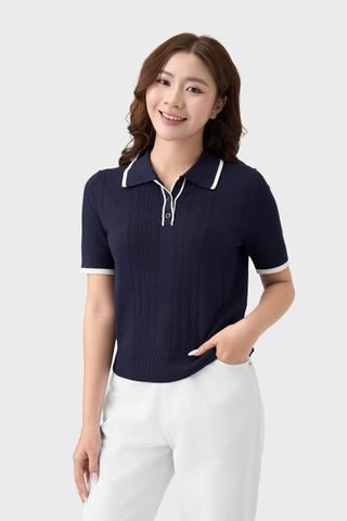 Áo Polo Nữ Chất Len Mềm Mịn