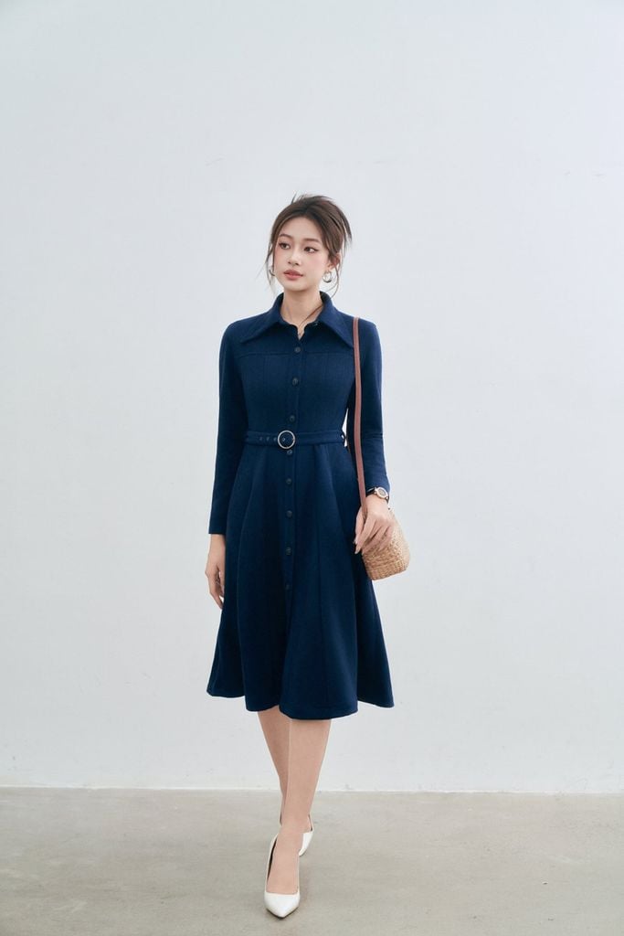 Đầm Da Lộn Nữ - Dáng Suông Trẻ Trung