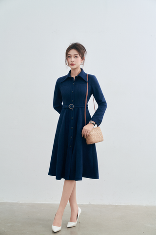 Đầm Da Lộn Nữ - Dáng Suông Trẻ Trung