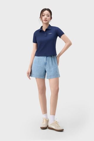 Áo Polo Nữ Cộc Tay Croptop - Chất Thun Cao Cấp, Tôn Dáng