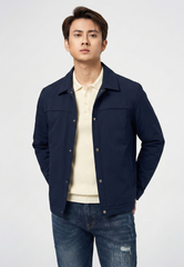 Áo Khoác Nam Cổ Đức Jacket 2 lớp