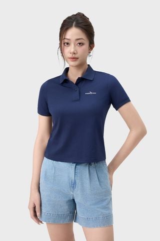 Áo Polo Nữ Cộc Tay Croptop - Chất Thun Cao Cấp, Tôn Dáng