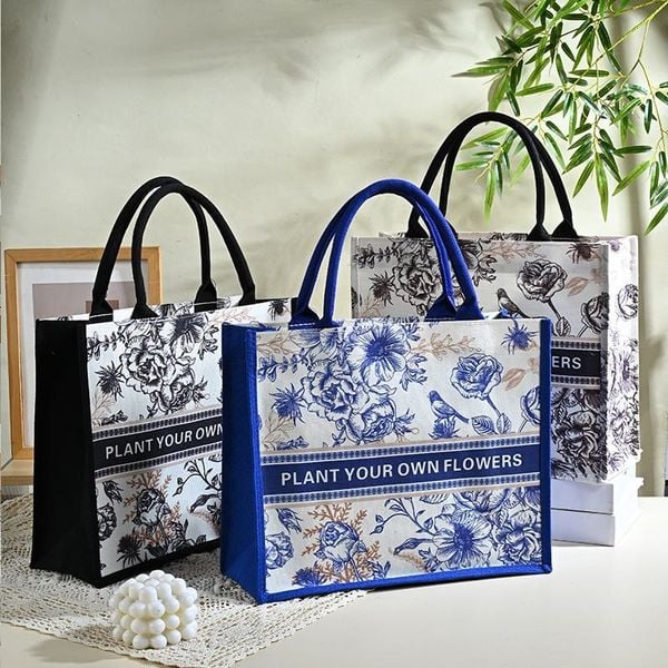  May Túi Tote Canvas In Logo Theo Yêu Cầu OEM/ODM – TB6071307 