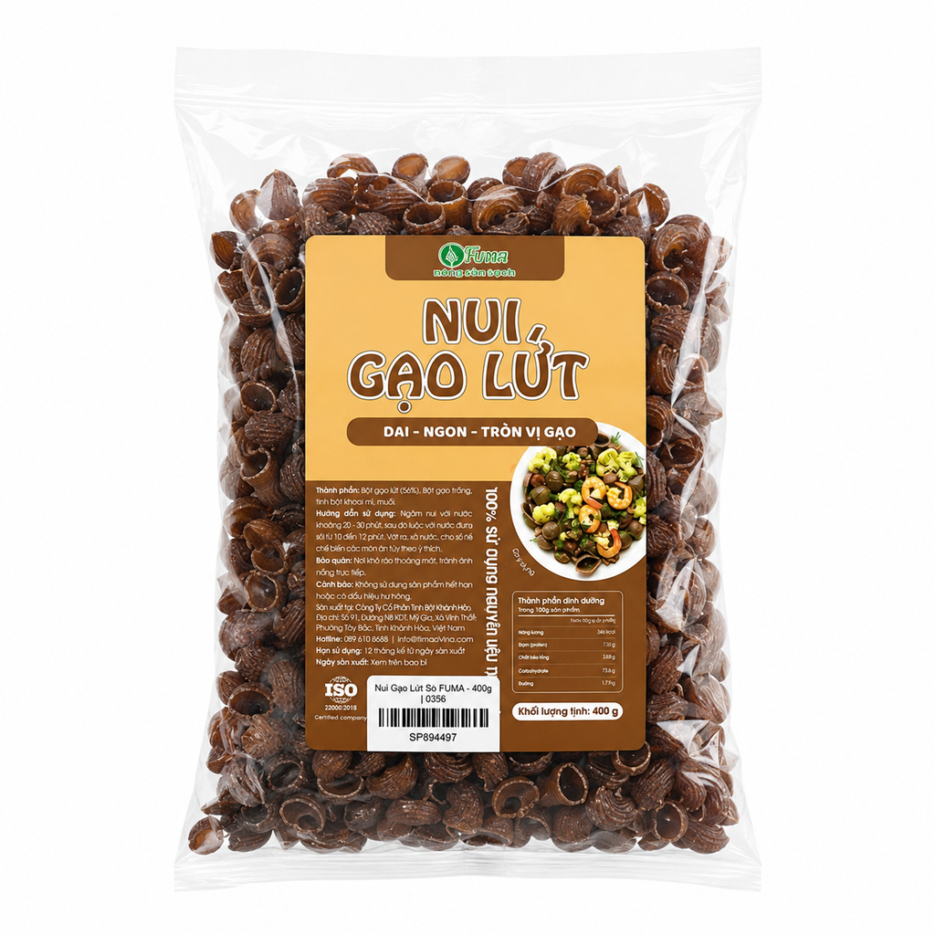Nui Gạo Lứt Fuma - 400g
