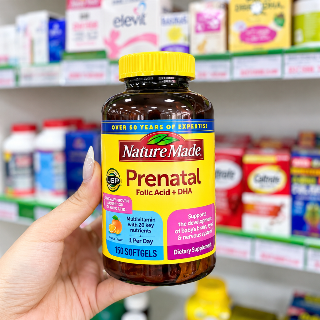 Viên Bà Bầu Nature Made Prenatal Multi DHA 150 Viên