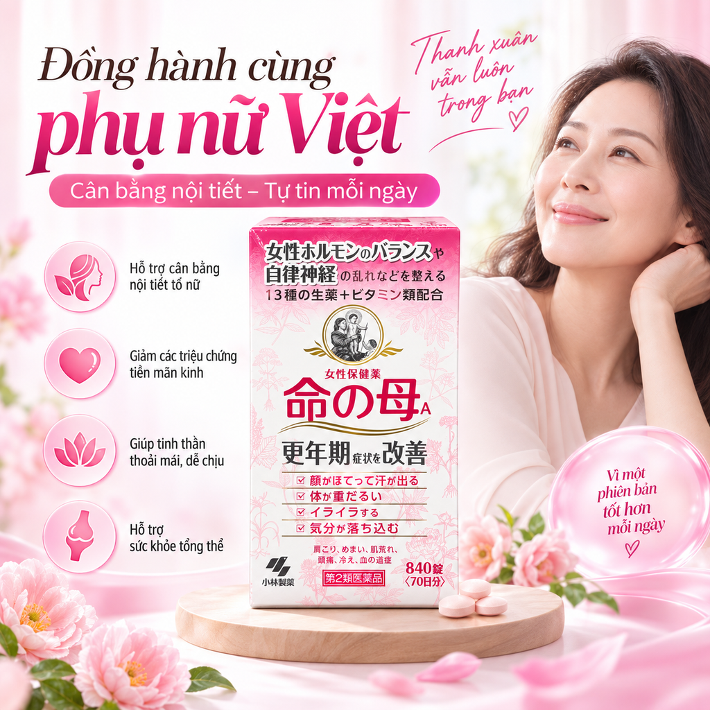 Viên Uống Tiền Mãn Kinh Kobayashi - 840 Viên