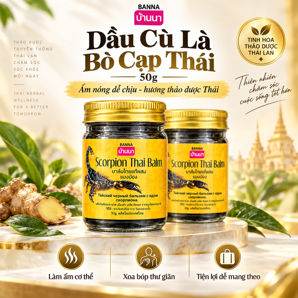 Dầu Cù Là Bò Cạp Thái - 50g