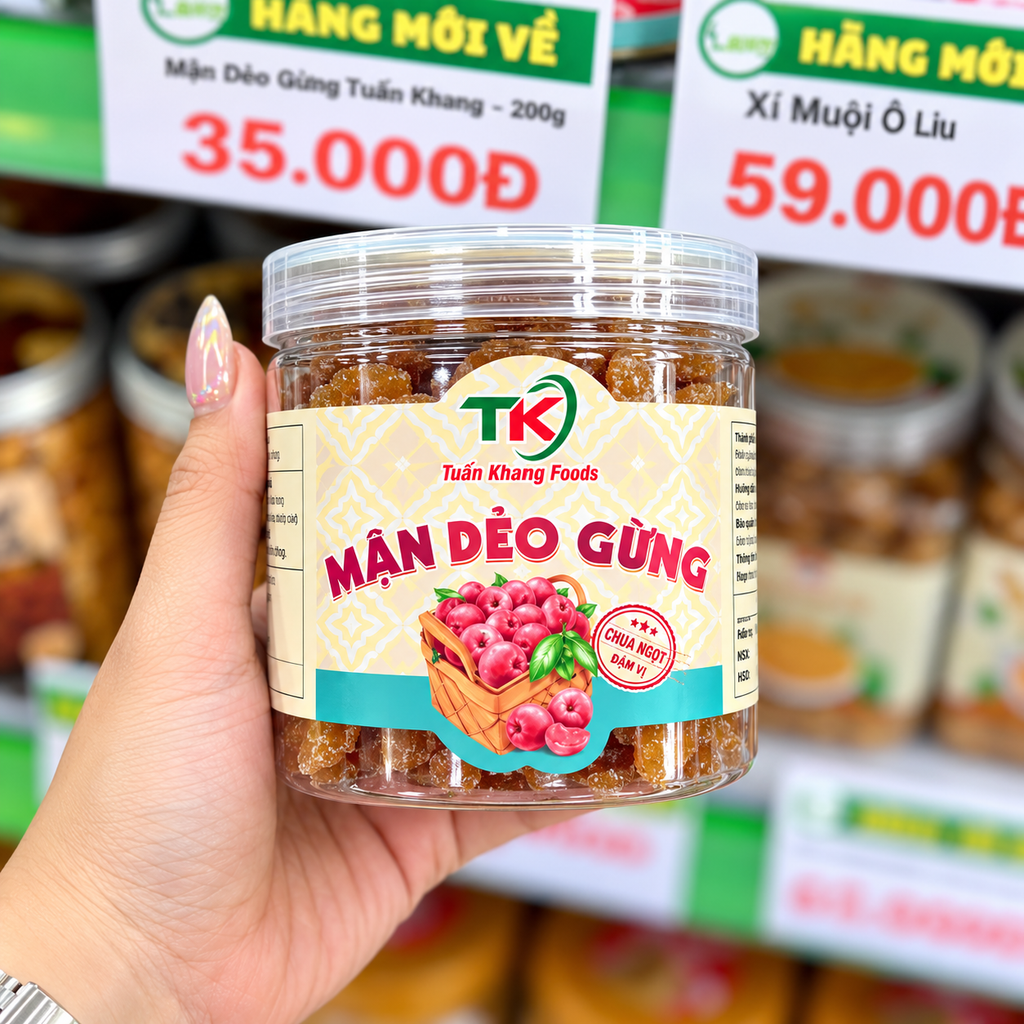 Mận Dẻo Gừng Tuấn Khang - 250g