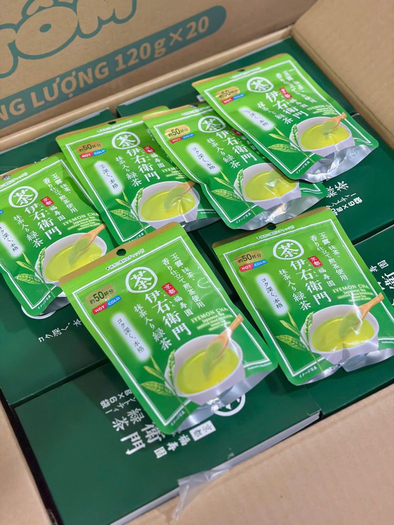 Bột Trà Xanh Hòa Tan Cao Cấp Nhật Iyemon - Gói 40g