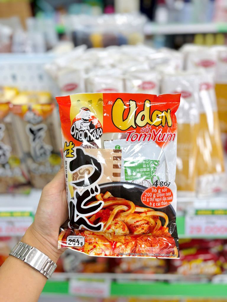 Mì Udon Sốt Cay và Tomyum Ông Chà Và - 264g